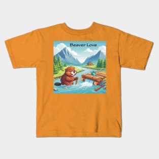 Beaver Love Kids T-Shirt